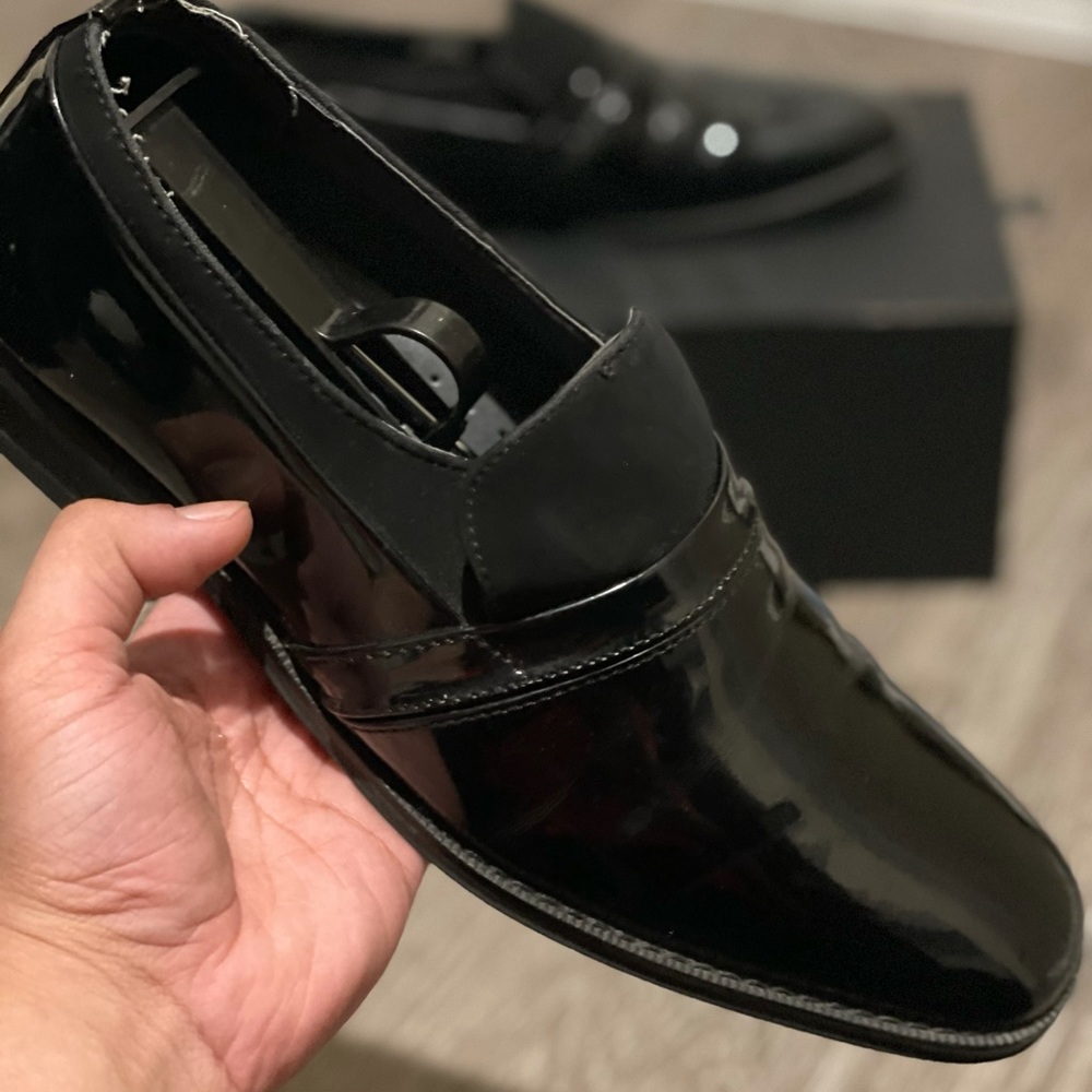 Giorgio Brutini patent leather loafers